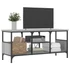 Kép 3/9 - Szürke sonoma színű szerelt fa és vas TV-szekrény 100x35x45 cm