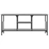 Kép 4/9 - Szürke sonoma színű szerelt fa és vas TV-szekrény 100x35x45 cm