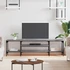Kép 1/9 - Szürke sonoma színű szerelt fa és vas TV-szekrény 161x35x45 cm
