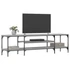 Kép 3/9 - Szürke sonoma színű szerelt fa és vas TV-szekrény 161x35x45 cm