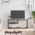 Kép 1/9 - Szürke sonoma színű szerelt fa és acél TV-szekrény 103x38x46,5