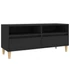 Kép 2/10 - Fekete szerelt fa TV-szekrény 100 x 34,5 x 44,5 cm