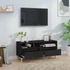 Kép 3/10 - Fekete szerelt fa TV-szekrény 100 x 34,5 x 44,5 cm