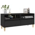 Kép 4/10 - Fekete szerelt fa TV-szekrény 100 x 34,5 x 44,5 cm