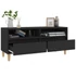 Kép 5/10 - Fekete szerelt fa TV-szekrény 100 x 34,5 x 44,5 cm