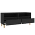Kép 8/10 - Fekete szerelt fa TV-szekrény 100 x 34,5 x 44,5 cm