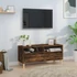 Kép 1/10 - Füstös tölgy színű szerelt fa TV-szekrény 100x34,5x44,5 cm
