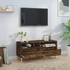 Kép 3/10 - Füstös tölgy színű szerelt fa TV-szekrény 100x34,5x44,5 cm