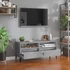 Kép 3/10 - Betonszürke szerelt fa TV-szekrény 100x34,5x44,5 cm