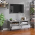 Kép 3/10 - Szürke sonoma színű szerelt fa TV-szekrény 100x34,5x44,5 cm