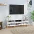 Kép 3/10 - Fehér szerelt fa TV-szekrény 150 x 30 x 44,5 cm