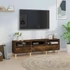 Kép 1/10 - Füstös tölgy színű szerelt fa TV-szekrény 150 x 30 x 44,5 cm