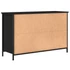 Kép 8/11 - Fekete szerelt fa TV-szekrény 100x35x65 cm