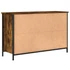 Kép 8/11 - Füstös tölgy színű szerelt fa TV-szekrény 100x35x65 cm