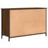 Kép 8/11 - Barna tölgyszínű szerelt fa TV-szekrény 100x35x65 cm