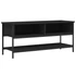 Kép 2/10 - Fekete szerelt fa TV-szekrény 100 x 35 x 45 cm