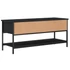 Kép 6/10 - Fekete szerelt fa TV-szekrény 100 x 35 x 45 cm