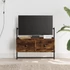 Kép 1/9 - Füstös tölgy színű szerelt fa fali TV szekrény 60,5x30x51 cm