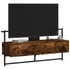 Kép 4/10 - Füstös tölgy színű szerelt fa fali TV szekrény 100,5x30x51 cm