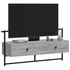 Kép 4/10 - Szürke sonoma színű szerelt fa fali TV szekrény 100,5x30x51 cm