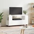 Kép 1/11 - Fehér szerelt fa TV-szekrény 102x34,5x43 cm