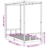 Kép 9/9 - Fehér tömör fenyőfa gyerekágykeret 90 x 200 cm