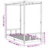 Kép 9/9 - Fekete tömör fenyőfa gyerekágykeret 90 x 200 cm