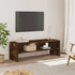 Kép 1/9 - Füstös tölgy színű szerelt fa TV-szekrény 120 x 40 x 40 cm