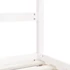 Kép 7/9 - Fehér tömör fenyőfa gyerekágykeret 70 x 140 cm
