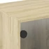 Kép 9/11 - Sonoma tölgy színű TV-szekrény üvegajtókkal 102 x 37 x 42 cm