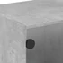 Kép 9/11 - Betonszürke TV-szekrény üvegajtókkal 102 x 37 x 42 cm