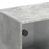 Kép 9/11 - Betonszürke TV-szekrény üvegajtókkal 102 x 37 x 42 cm
