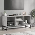 Kép 1/10 - Betonszürke TV-szekrény üvegajtókkal 102 x 37 x 50 cm