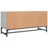 Kép 7/10 - Betonszürke TV-szekrény üvegajtókkal 102 x 37 x 50 cm