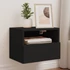Kép 1/11 - 2 db fekete szerelt fa fali TV-szekrény 40 x 30 x 30 cm