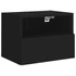 Kép 6/11 - 2 db fekete szerelt fa fali TV-szekrény 40 x 30 x 30 cm
