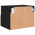 Kép 10/11 - 2 db fekete szerelt fa fali TV-szekrény 40 x 30 x 30 cm