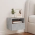 Kép 3/11 - Betonszürke szerelt fa fali TV-szekrény 40 x 30 x 30 cm
