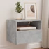 Kép 1/11 - 2 db betonszürke szerelt fa fali TV-szekrény 40 x 30 x 30 cm