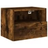 Kép 6/11 - 2 db füstös tölgy színű szerelt fa fali TV-szekrény 40x30x30 cm
