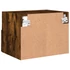 Kép 10/11 - 2 db füstös tölgy színű szerelt fa fali TV-szekrény 40x30x30 cm