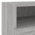 Kép 11/11 - 2 db szürke sonoma szerelt fa fali TV-szekrény 40 x 30 x 30 cm