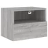Kép 6/11 - 2 db szürke sonoma szerelt fa fali TV-szekrény 40 x 30 x 30 cm