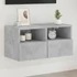 Kép 1/11 - Betonszürke szerelt fa fali TV-szekrény 60 x 30 x 30 cm