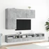 Kép 4/11 - Betonszürke szerelt fa fali TV-szekrény 60 x 30 x 30 cm