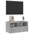 Kép 5/11 - Betonszürke szerelt fa fali TV-szekrény 60 x 30 x 30 cm