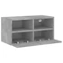 Kép 7/11 - Betonszürke szerelt fa fali TV-szekrény 60 x 30 x 30 cm