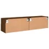 Kép 10/11 - 2 db barna tölgyszínű szerelt fa fali TV-szekrény 60x30x30 cm