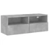 Kép 2/11 - Betonszürke szerelt fa fali TV-szekrény 80 x 30 x 30 cm
