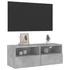 Kép 5/11 - Betonszürke szerelt fa fali TV-szekrény 80 x 30 x 30 cm